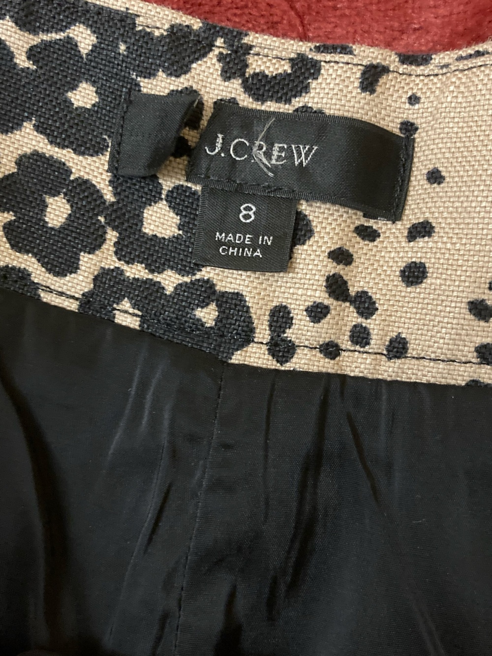 J. Crew Beige and Black Leopard Print High Rise Trouser Shorts - Picture 3 of 9